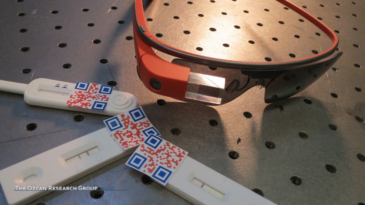 Google Glass-based Rapid Diagnostic Test Reader