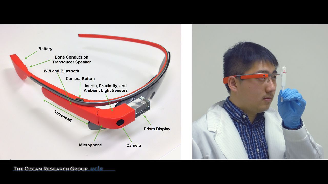 Google Glass-based Rapid Diagnostic Test Reader